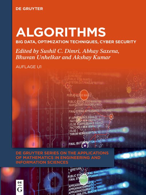 Cover image for Algorithms